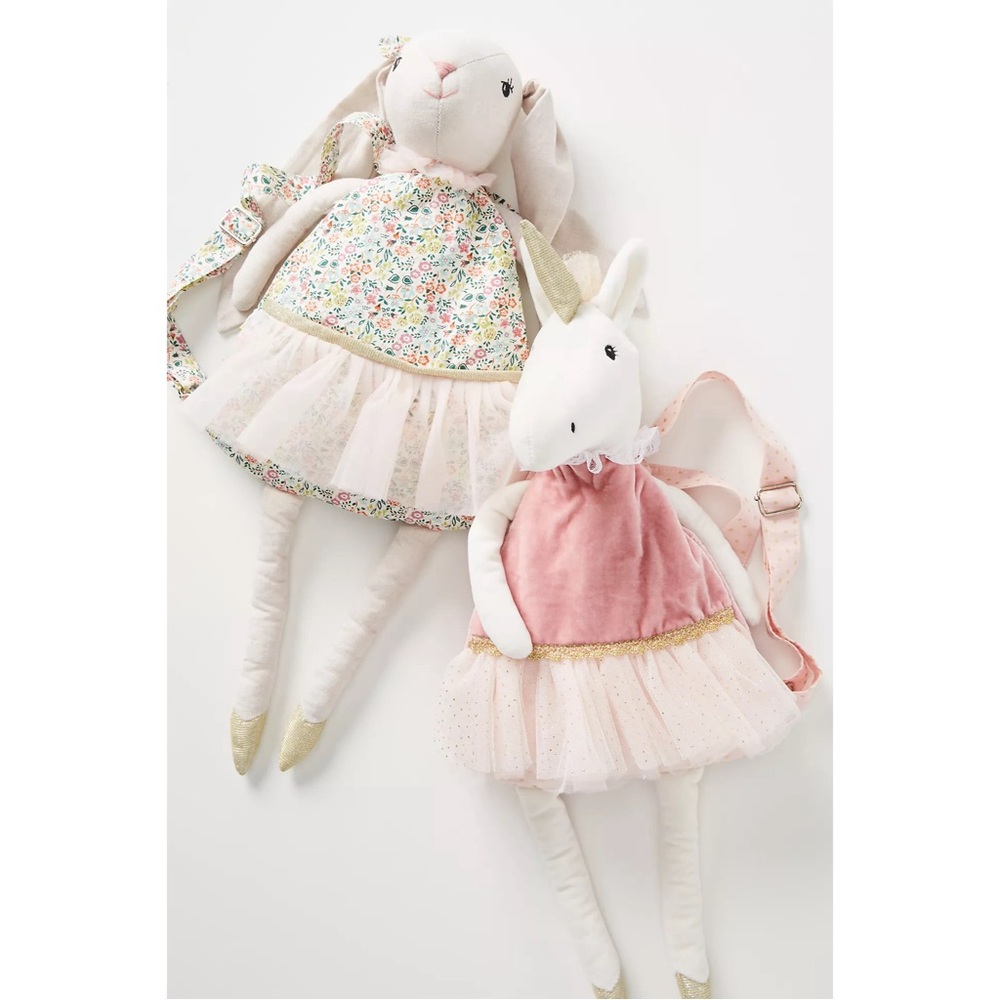 Anthropologie Mable Ballerina Backpack Pink Unicorn NWT - Picture 4 of 14